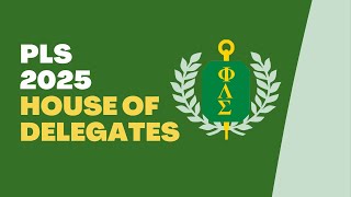 2025 PLS House of Delegates