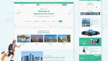 Create A Responsive Tour & Travel Agency Website Design Using HTML / CSS / JAVASCRIPT | Step By Step