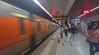 【台灣鐵路】E1000型推拉式自強號 130經山線往基隆 南港站通過