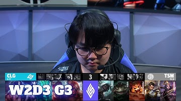 CLG vs TSM | Week 2 Day 3 S11 LCS Summer 2021 | TSM vs CLG W2D3 Full Game