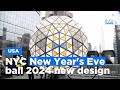 NYC New Year&#39;s Eve Ball new design unveiled at Time Square ahead of January 1st, 2024 celebration