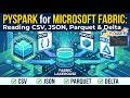 PySpark for Microsoft Fabric: Reading CSV, JSON, Parquet & Delta