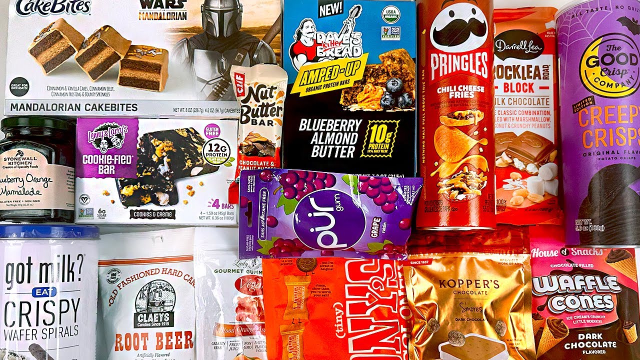SNACKS: Pringles Chili Cheese Fries, Star Wars Cake Bites, Dave's Killer Bread Organic Protein Bars