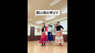 腕は緩め伸ばす