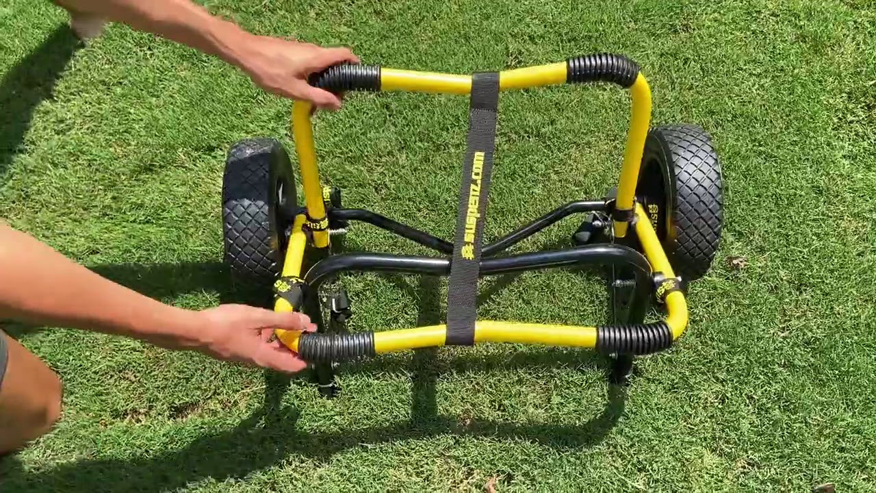 Bonnlo Kayak Trailer Collapsible Kayak Wheels Cart with Solid