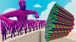 200x PURPLEGUY + 1x GIANT vs EVERY GOD - Totally Accurate Battle Simulator TABS screenshot 2