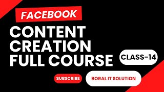 Class-14 || Facebook SEO, Hashtag & Algorithm Explained & Formula | Content Creation Full Course |