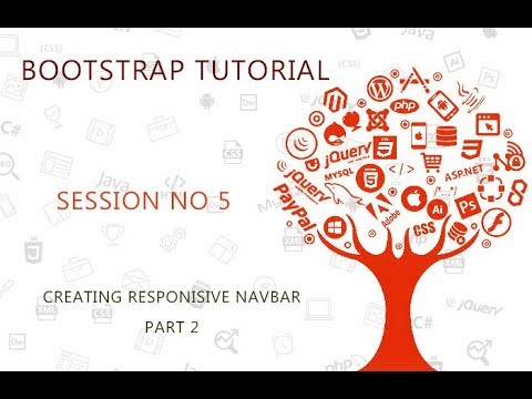 Bootstrap Tutorial For Beginners 5   Creating Responsive Navbar with Drop down Menus Part 2