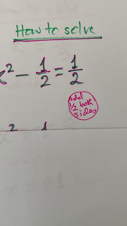 short math how To Solve X 2 1 2 1 2 YouTube short-math-how-to-solve-x-2-1-2-1-2-youtube