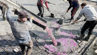 Amazing Technology. Genius concrete pouring method. Construction by Repair of Roads 526 views 1 month ago 8 minutes, 2 seconds