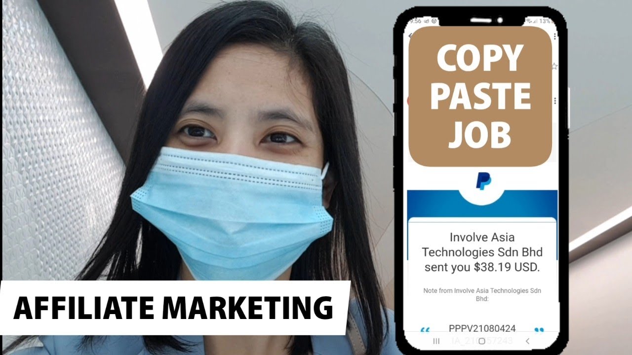 Involve Asia Payout Easy Affiliate Marketing Copy Paste Job Youtube