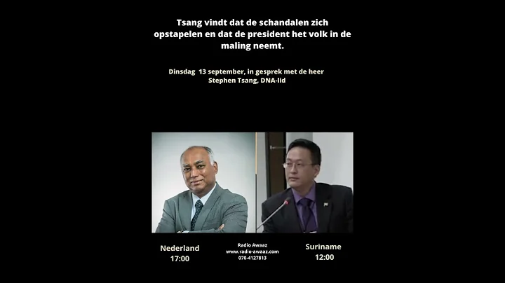 Interview Radio Awaaz met de heer Stephen Tsang op...