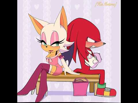 💗💅✨#stateside #sonic #knuckles #amy #rouge #animation #art #fyp #digitalart #sonicthehedgehog