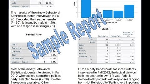 Nominal and Ordinal Variables: SPSS & APA Style (Tutorial)