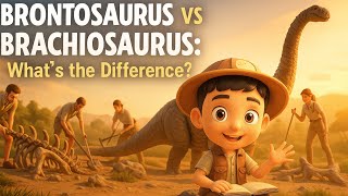 Brontosaurus Vs Brachiosaurus Whats The Difference? Kids Education Kids Story
