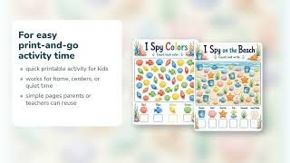 Coral I Spy Count | I Spy Worksheets | Printable PDF | Etsy | 16