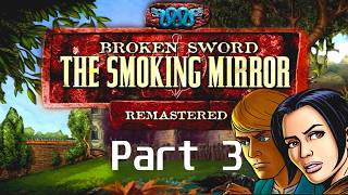 Broken Sword 2 - The Smoking Mirror : Remastered | Part 3
Broken Sword 2 - The Smoking Mirror : Remastered is a graphical point-and-click adventure game. It is the sequel to Broken Sword: Shadow of the Templars. The game was developed and published by Revolution Software and released in 1997. The remastered version was released in 2010. The game is currently available for purchase on Steam. The adventure story follows the two main protagonists; namely, George Stobbart and Nicole Collard. George and Nico stumble into trouble when they are deceptively lured to a friends house. There they begin to learn about mysterious artifacts used in a Mayan ritual. This mystery takes them on an adventure across the Atlantic Ocean. Broken Sword 2 - The Smoking Mirror : Remastered | Part 3