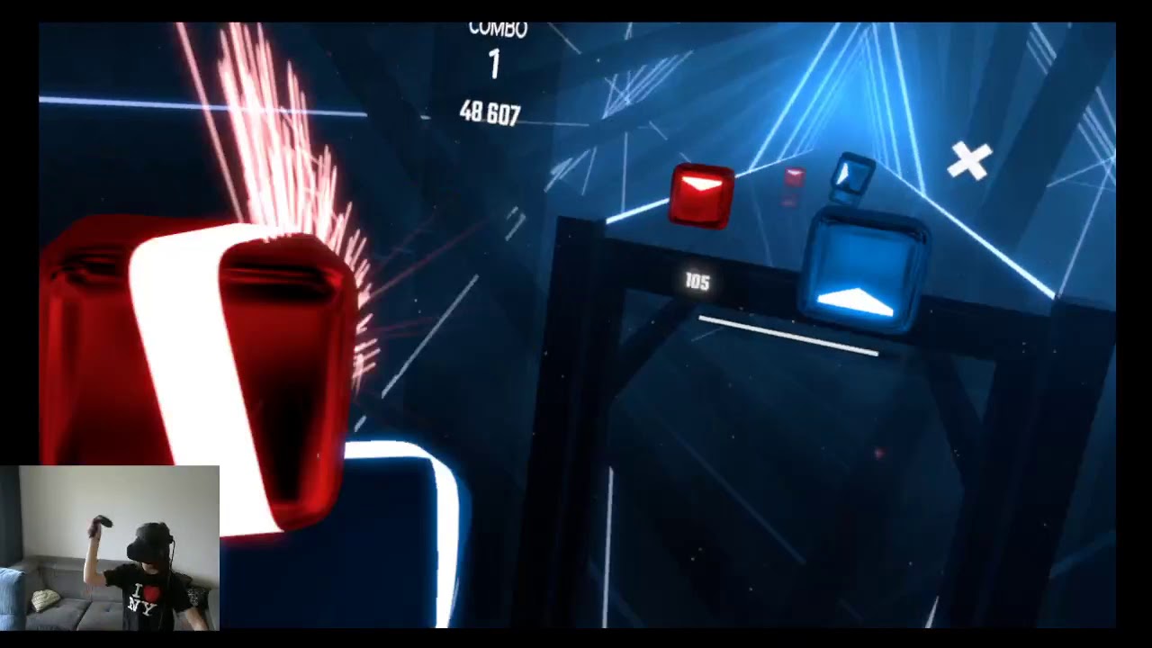 Beat Saber VR Breezer Hard mode Gameplay - YouTube
