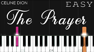 Celine Dion & Andrea Bocelli - The Prayer | EASY Piano Tutorial