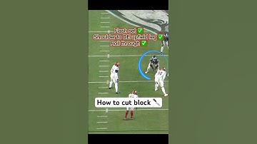 Lane Johnson’s Textbook Cut Block Technique 💥 #FlyEaglesFly