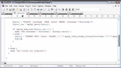 Beginner PHP Tutorial - 147 - Registration Form Part 4