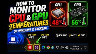 How to Easily monitor CPU and GPU Temperature