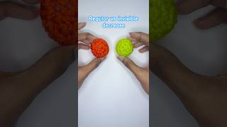 Regular vs invisible decrease #crochet #crochetforbeginners  #crochetstitches #yarn #shorts