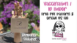 ID / Vaccination Card Holder - Easy Beginner Sewing (FREE DESIGN SPACE AND PDF PATTERNS)