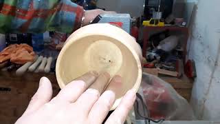 #woodturning White beech wood bowl -- White beech wood bowl #woodturning White beech wood bowl -- White beech wood bowl