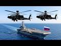 Today! Two AH-64 Apache Helicopters Reportedly Attack Russia's Only Aircraft Carrier | ARMA 3 Milsim