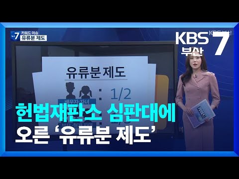 [키워드이슈] 헌법재판소 심판대에 오른 ’유류분 제도’ / KBS  2023.05.23.