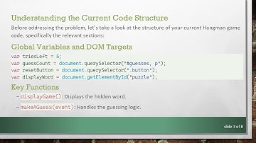 Solving the endResult() Function Issue in Your Hangman Game Code