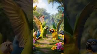 #love #lifeisbutadream #tranding #viral #parrots dance