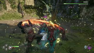 God of War Ragnarok - Freya's Missing Peace: Defeat Two Dreki Gameplay (Seal of The Fallen Star) PS5
