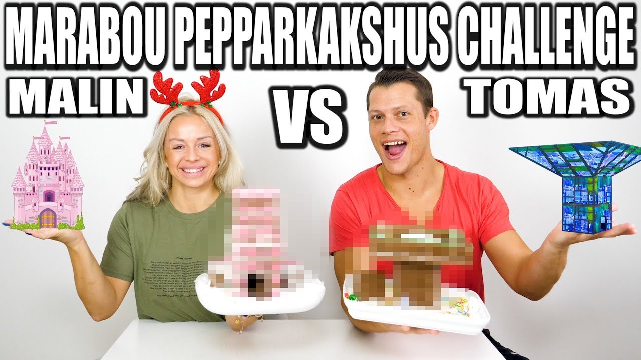 MARABOU PEPPARKAKSHUS CHALLENGE *TOMAS VS MALIN*