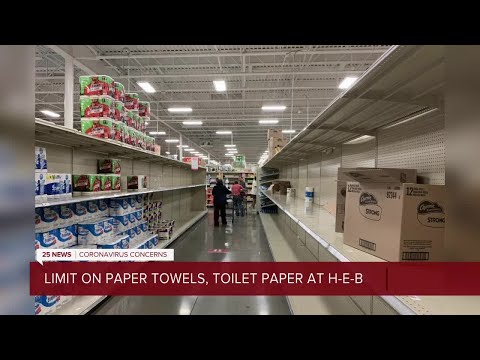 H-E-B places purchasing limit on paper towels, toilet paper