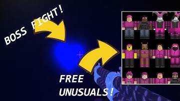 HOW TO GET UNUSUAL SKINS IN ARSENAL BY BEATING BOSS + GOODTIME |ROBLOX