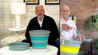 Ultimate Innovations Set of 2 Collapsible 4-GL Buckets on QVC