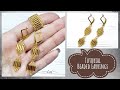 Мастер-класс: Серьги из стекляруса и бисера | Ромбики из бисера | Tutorial - Beaded Earrings