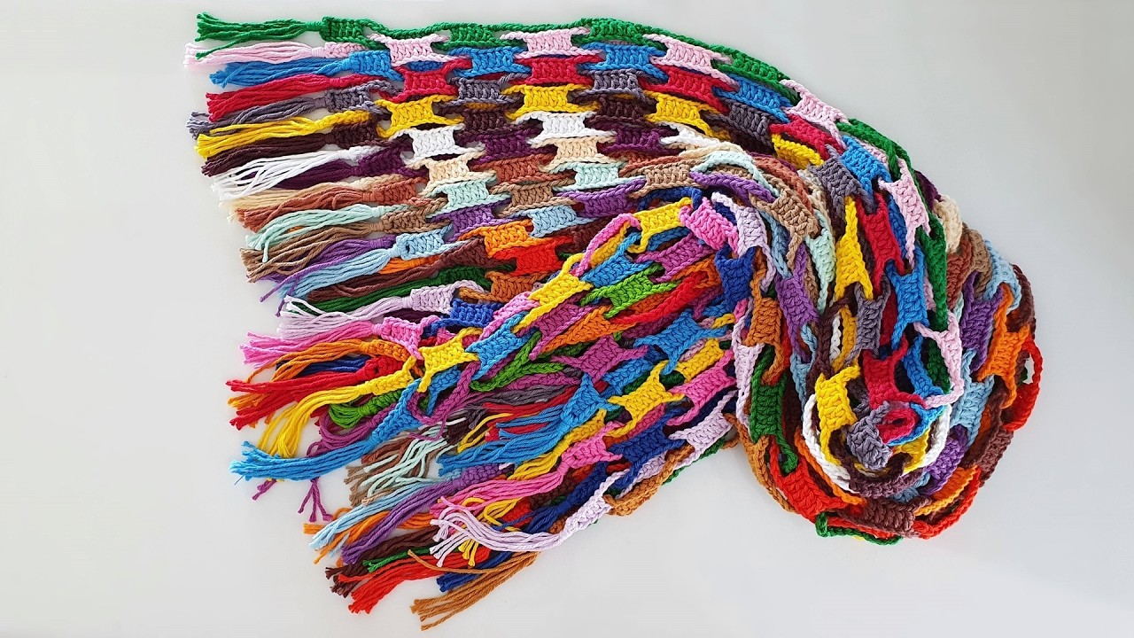 Manta com SOBRAS DE FIO