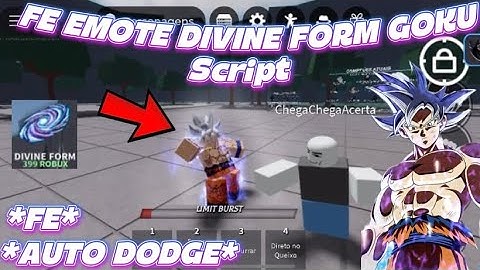*NEW* 🪐👊🏻TSB FE FREE EMOTE DIVINE FORM *GOKU MUI* SCRIPT OP | CUSTOM VFX | SFX