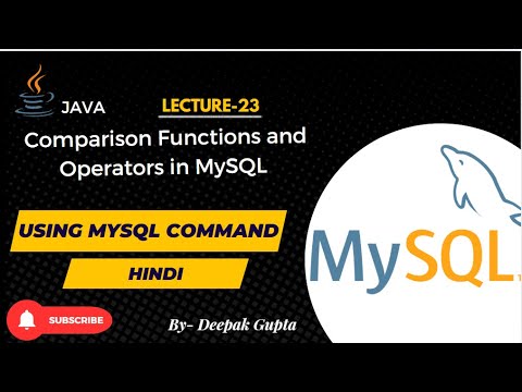 23.How to use Comparison Functions and Operators in MySQL | Comparison ...