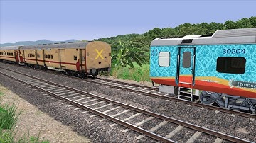 ICF UTKRISHT Coupling Humsafar | BUMPY RAILROAD | Train Simulator | Railworks 3  #railroad #atgtrain
