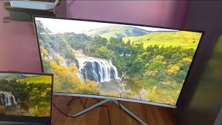 Zebronics 32 inch FHD curved Monitor Unboxing !! New Trading setup !!
