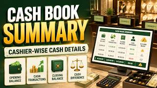 Cash Book Summary: Track Cashier-wise Cash Details