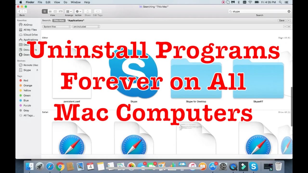 how to permanently delete programs on mac