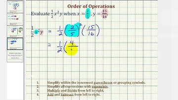 Ex: Evaluate a Variable Expression with Exponents and Fractions