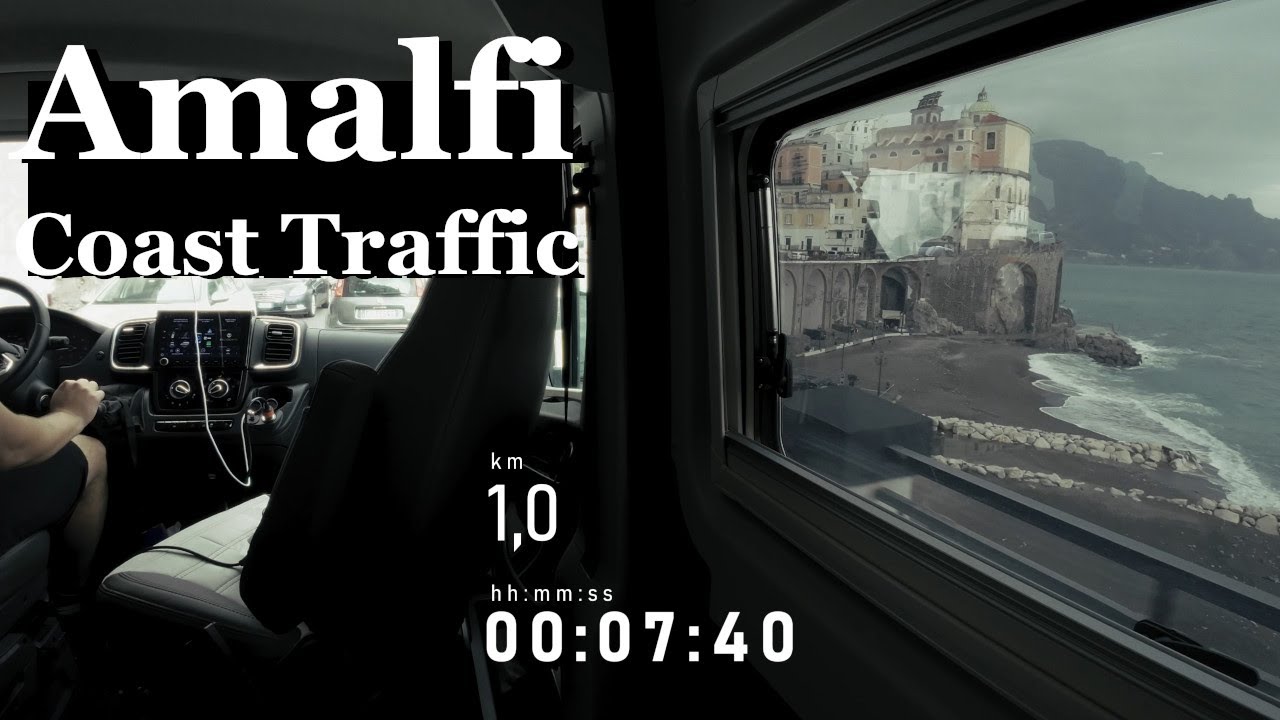 Too Close for Comfort - Amalfi Coast Traffic on a normal Tuesday | Scenic Road Trip around Italy