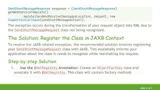 Resolving SendShortMessageRequest Error in Spring Boot SOAP Implementation
