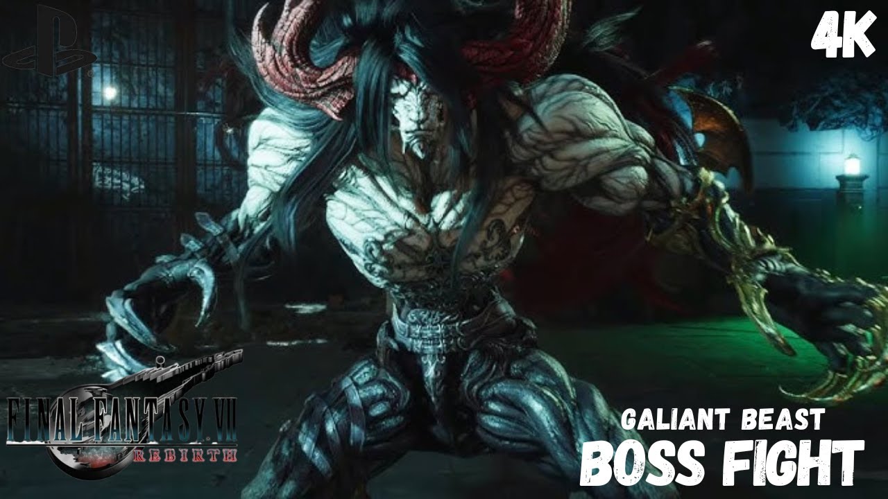 Vincent’s Galian Beast Unleashed! Boss Fight – Final Fantasy VII Rebirth [No Commentary | 4K UHD]